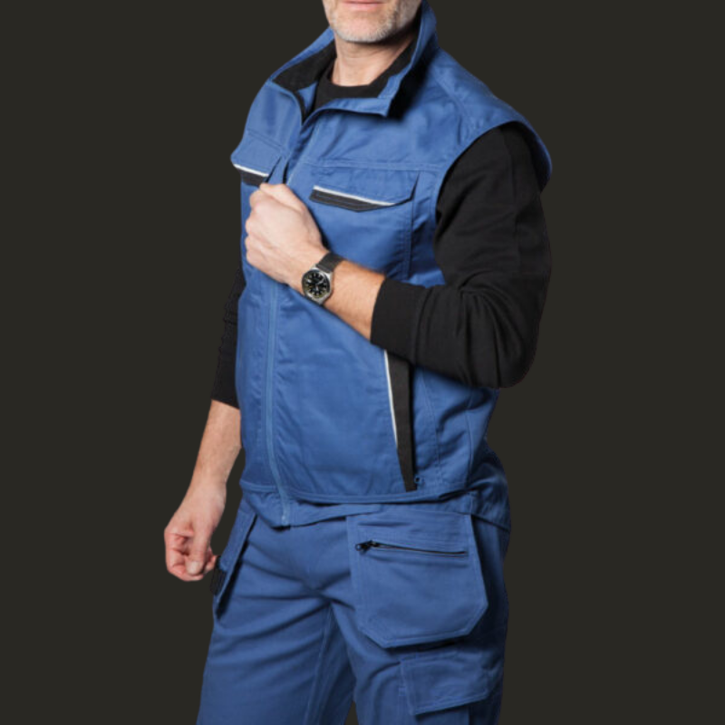 Veste sans manche bleue